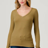 Hashttag - LONG SLEEVE V NECK T-SHIRT