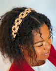 Vegan Leather Braided Headband, Ellison & Young