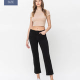 Vervet by Flying Monkey - Plus Size High Rise Ankle Straight Jeans
