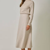 Mystree - Essential Wool Blend Midi Skirt
