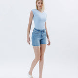 Lovervet by VERVET - HIGH RISE BOYFRIEND SHORTS