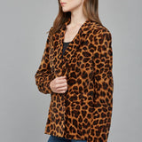 Animal Print Double Breasted Blazer, FATE