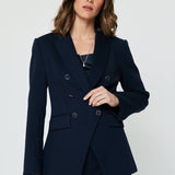 Current Air - Notch Collar Double Breasted Jacket (preorder- arrives 8/30)