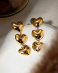 Stainless Steel Heart Earrings