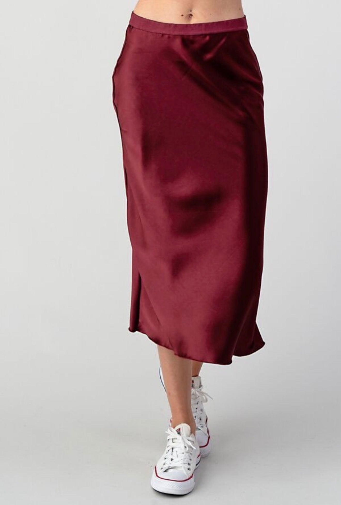 Hashttag - Satin Bias Skirt