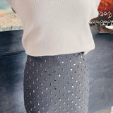 Follow Skirt with Bead Detail  by Suncoo