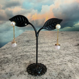 Pearl and Rose Quartz earrings, Zhanna Jewelry