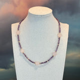 Amethyst and Rose Necklace, Zhanna Jewelry
