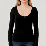 Baby Hacci Long Sleeve Tee Black, Hashttag