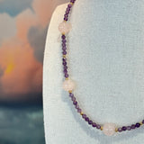 Amethyst and Rose Necklace, Zhanna Jewelry