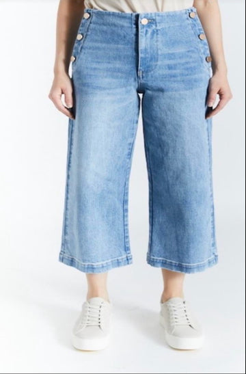 Wide Leg Sailor in Denim, by OAT