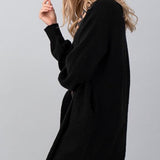 Open Cardigan Sweater in Black, Hashttag