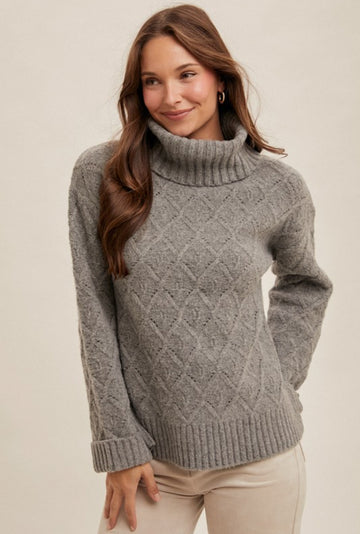 *preorder* Turtleneck sweater, by Hem and Thread