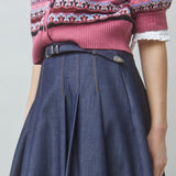 Funny Denim Skirt by Suncoo