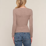 Preorder- Adette Top in latte, by Heartloom