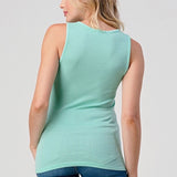 Garment Dyed Double Layered Tank, Hashttag