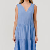 Garment Dye Gauze Dress by Hashttag