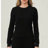 Hashttag Black Thermal Long Sleeve T-Shirt