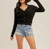 Pointelle Cardigan, By Hem and Thread