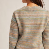 Color Blend Cardigan Sweater, Hem and Thread