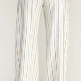 Tallulah Wide Leg Pant in Navy Savoy Stripe, by Level 99