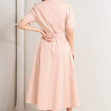 LUCKY ME WOVEN MIDI DRESS,  Flying Tomato