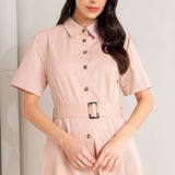 LUCKY ME WOVEN MIDI DRESS,  Flying Tomato