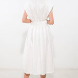 DEEPER CONNECTION WOVEN MIDI DRESS