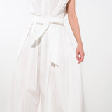 DEEPER CONNECTION WOVEN MIDI DRESS