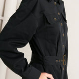 CHARMING DECISION WOVEN MIDI DRESS, Flying Monkey (online only)