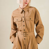 CHARMING DECISION WOVEN MIDI DRESS, Flying Monkey (online only)