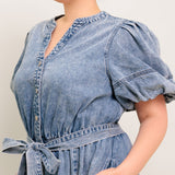 BAREFORM LIGHT DENIM MIDI DRESS, Flying Tomato (online only)
