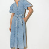 BAREFORM LIGHT DENIM MIDI DRESS, Flying Tomato (online only)