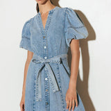 BAREFORM LIGHT DENIM MIDI DRESS, Flying Tomato (online only)