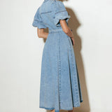 BAREFORM LIGHT DENIM MIDI DRESS, Flying Tomato (online only)