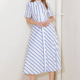 YOU HAD ME AT WOVEN MIDI DRESS, Flying Tomato (online only)