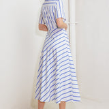 YOU HAD ME AT WOVEN MIDI DRESS, Flying Tomato (online only)