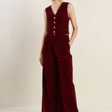 COY CHARM VELVET VEST, Flying Tomato