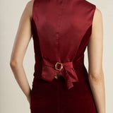 COY CHARM VELVET VEST, Flying Tomato