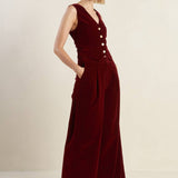 COY CHARM VELVET VEST, Flying Tomato