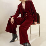 COY CHARM VELVET VEST, Flying Tomato