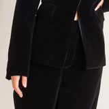 MIDNIGHT TUX WOVEN VELVET BLAZER, Flying Tomato (online only)