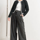 NOIR LINEAR SWEATER KNIT JACKET, Flying tomato (online only)