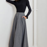 WOVEN MIDI CIRCLE SKIRT, Flying Tomato (Online only)