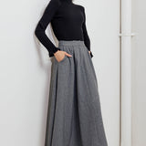 WOVEN MIDI CIRCLE SKIRT, Flying Tomato (Online only)
