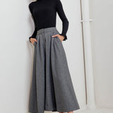 WOVEN MIDI CIRCLE SKIRT, Flying Tomato (Online only)