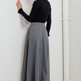 WOVEN MIDI CIRCLE SKIRT, Flying Tomato (Online only)