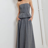 WOVEN MIDI CIRCLE SKIRT, Flying Tomato (Online only)