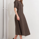 KNIT MIDI DRESS , Flying Tomato (Online only)