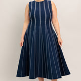 PERFECTLY POISED JACQUARD SWEATER MIDI DRESS, Flying Tomato